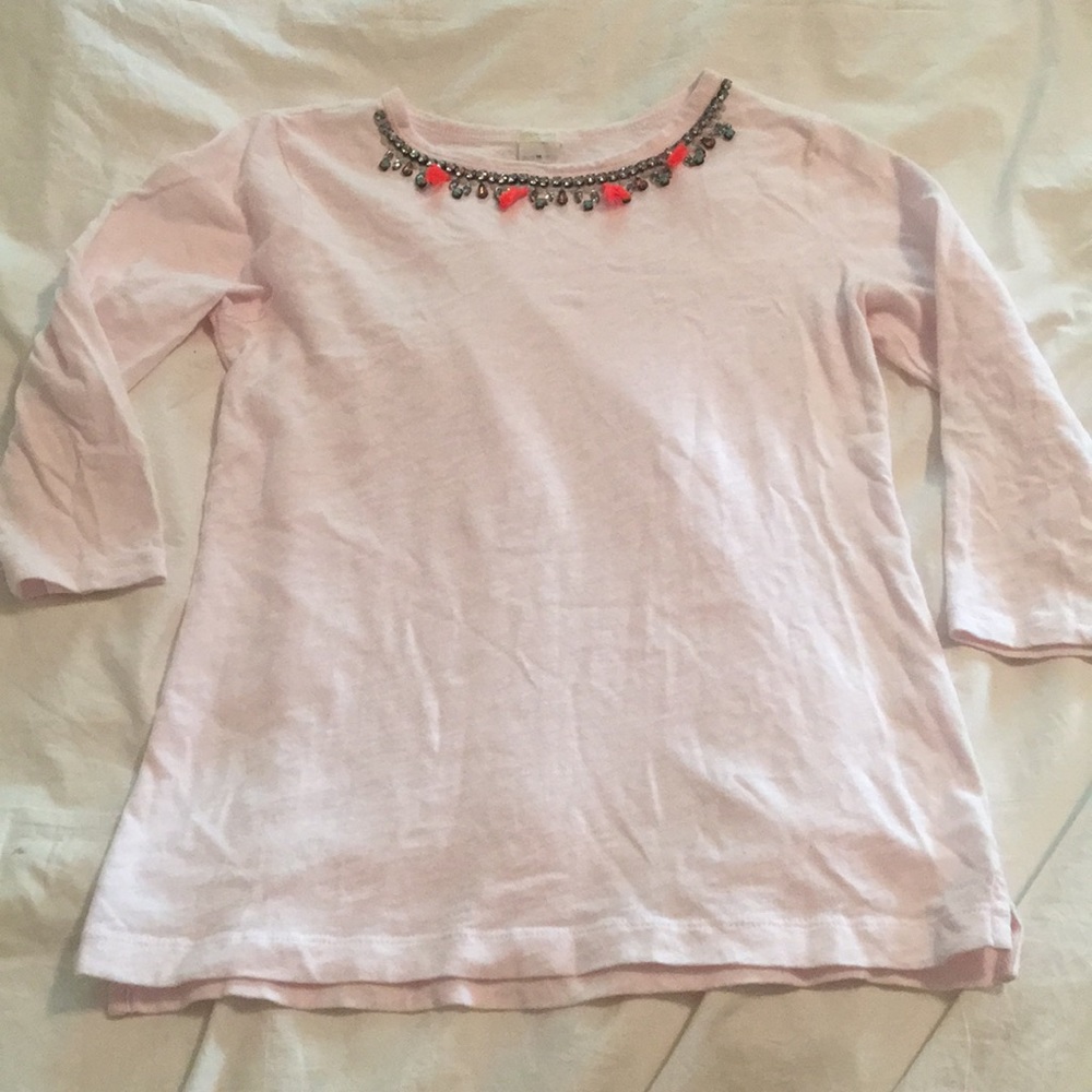 Crewcuts 3/4 sleeve top with darling detail